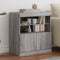 vidaXL - Dressoir - met - LED-verlichting - 60x37x67 - cm - grijs - sonoma - eiken