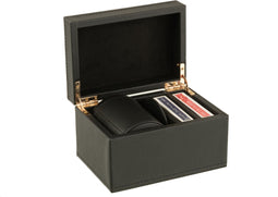 J-Line doos Kaartspel - kunstleder - zwart