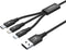 Unitek C14049BK - Kabel - USB-C naar Micro-USB/Lightning - Zwart