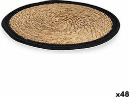 Placemat Natuurlijk Zwart 35 x 1 x 35 cm (48 Stuks)
