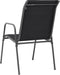 vidaXL - Tuinstoelen - stapelbaar - 2 - st - staal - en - textileen - zwart
