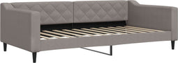 vidaXL - Slaapbank - 100x200 - cm - stof - taupe
