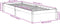 vidaXL - Bedframe - extra - lang - zonder - matras - grenenhout - wit - 100x210 - cm