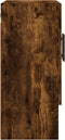 vidaXL - Wandkast - 60x31x70 - cm - bewerkt - hout - gerookt - eikenkleurig