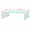 vidaXL - Tv-meubel/monitorverhoger - 40x25x11 - cm - glas - groen - groen