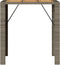 vidaXL Tuintafel met acaciahouten blad 105x80x110 cm poly rattan grijs