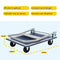 BRASQ Plateauwagen Inklapbaar - Transportkar - Draagvermogen 150 KG - Stalen frame - Zilver