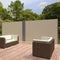 tectake® - aluminium windscherm dubbel - uitschuifbaar 160 x 600 cm