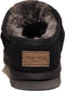 Warmbat Conner CNR4210 - Pantoffel - Suède - Merino schapenvacht - Zwart