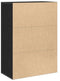 vidaXL - Sideboard - Zwart - Eiken - 60x31x84 - cm - MDF