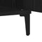vidaXL - Sideboard - Zwart - eiken - Gegentificeerd - hout - 60 - x - 35 - x - 70 - cm