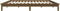 vidaXL - Bedframe - massief - grenenhout - honingbruin - 120x190 - cm