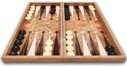 Klassiek Backgammon rosé bordspel - Tavla - Grote Maat XXL 48cm - Met schaakbord - Koffer met magnetische sluiting