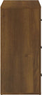 vidaXL - Dressoir - 80x33x70 - cm - bewerkt - hout - bruin - eikenkleur