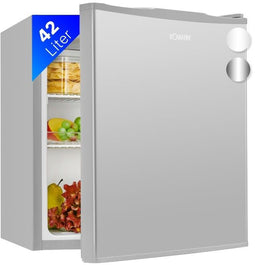 Bomann KB 7346 - Minikoelkast - 42L inhoud - Stil 39 dB - Inox look