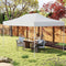 Coast Instant Partytent 300 x 445 cm - Verstelbare Hoogte - Waterafvoer - Beige