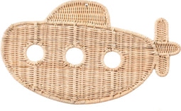 Cokos Dobby de duikboot rotan wanddecoratie medium