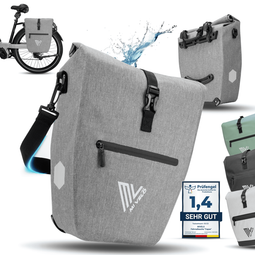MiVelo CAPAX - 2in1 Fietstas - 25L Waterdicht Reflectoren Zwart