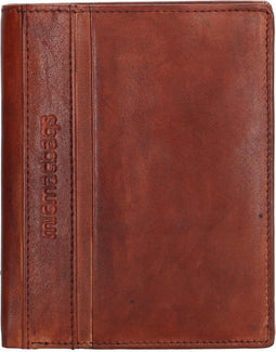 Micmacbags Wallstreet - Ritsportemonnee - 13 vakken - Cognac