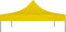 vidaXL - Partytentdak - 270 - g/m² - 4,5x3 - m - geel