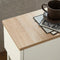 SoBuy FBT111-WN - Smal Nachtkastje - Lade en Open Plank - Wit 20x35x60cm