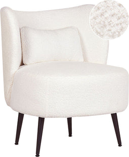 Fauteuil OTSBY Bouclé Crème