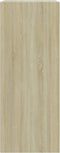 vidaXL - Boekenkast - 2 - schappen - 60x30x76,5 - cm - bewerkt - hout - sonoma - eiken