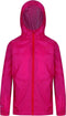 Regatta - Kids Pack It III Opvouwbaar Kinder Regenjack - Donker Roze - Maat 152