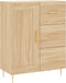 vidaXL - Dressoir - 69,5x34x90 - cm - bewerkt - hout - sonoma - eikenkleurig