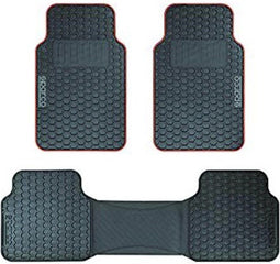 Vloermattenset voor auto Sparco F500 Universeel Zwart/Rood (3 pcs)
