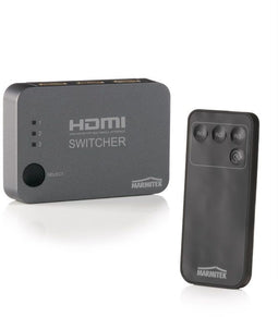 Marmitek Connect 310 UHD - HDMI Switch - 3x HDMI apparaten - Grijs