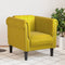 vidaXL Fauteuil fluweel geel