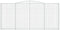 vidaXL - Schanskorven - 4 - st - gewelfd - 400x30x180/200 - cm - ijzer