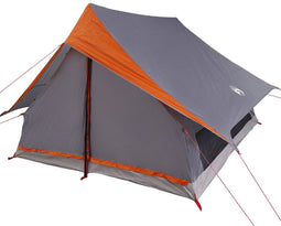 vidaXL - Familie - Tent - A-Frame - 7-Persoon - Grijs - en - Oranje - Waterdicht