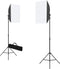 vidaXL - Fotostudioset - met - softboxlampen - en - achtergrond