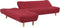 ALSTEN - Hoekslaapbank - Rood - Rechterzijde - 257 cm - Polyester