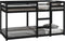 vidaXL - Stapelbed - 90x190 - cm - massief - grenenhout - zwart