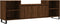 vidaXL - Tv-meubel - 160x35x55 - cm - bewerkt - hout - bruin - eikenkleur