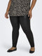 ONLY CARMAKOMA CARROOL COATED LEGGING NOOS - Curvy broek - Gecoate stretchy stof - Zwart