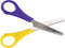 Bexfield Linkshandige Kinderschaar - Veilig & Kleurrijk - 13 cm - Paars/Geel