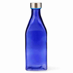 Fles Quid Habitat Blauw Glas 1 L (6 Stuks)