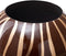 Vaas 27 x 27 x 23 cm Zebra Keramisch Gouden Bruin