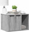 vidaXL - Kattenbakkast - 60x40x40 - cm - bewerkt - hout - grijs - sonoma - eikenkleur
