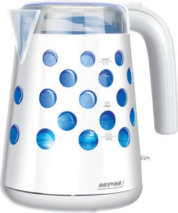 MPM - Waterkoker in Modern Design - 1,7 Liter - Wit
