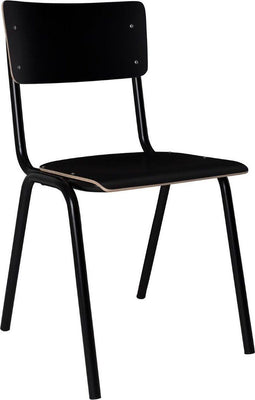 Zuiver Back To School Eetkamerstoel - HPL - Zwart - Set van 4