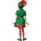 Hardwerkende kerstman kinderpak - kostuum - maat 128 (7-8 jaar) - feestelijk rood/groen