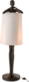 J-Line Lamp Man Poly Bruin/Wit