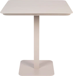 Zuiver Vondel Tuintafel/ Bistrotafel Vierkant 71x71 cm Aluminium Clay Wit
