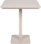 Zuiver Vondel Tuintafel/ Bistrotafel Vierkant 71x71 cm Aluminium Clay Wit