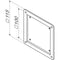 Secomp VESA adapter - 75 x 75 naar 100 x 100 - Staal - Zwart
